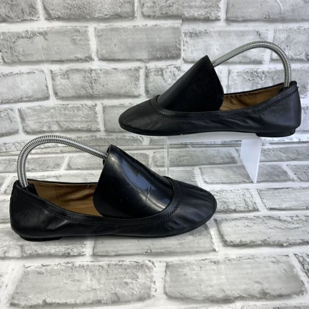Lucky Brand Erin Women’s Size 7.5 Black Leather Comfort Ballet Loafer Flats